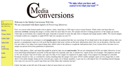 Desktop Screenshot of media-conversions.net