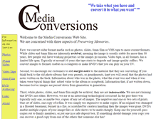 Tablet Screenshot of media-conversions.net